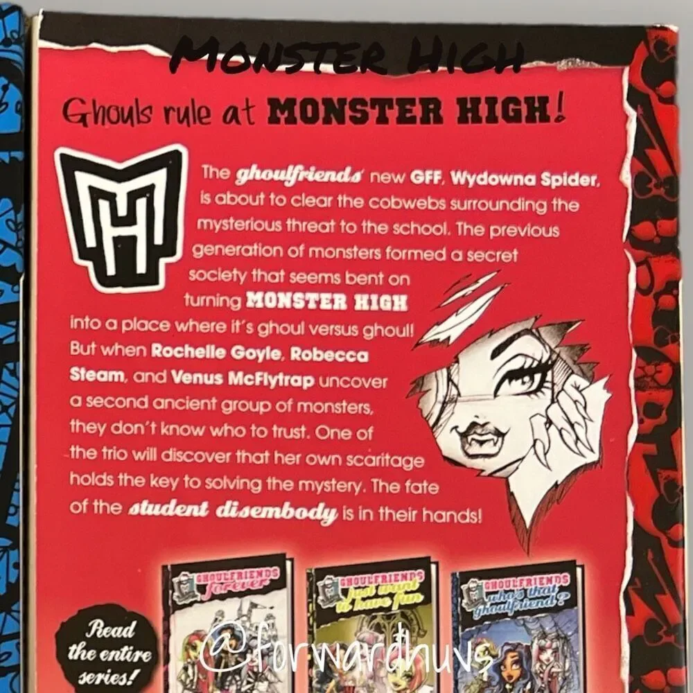 Monster High Ghoulfriends Books 2, 3, 4 by Gitty Daneshvari - Hardcover & Paperb